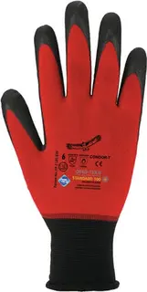 Handschuhe Condor Gr.9 rot/schwarz EN 38 8 EN 407 PSA II ASATEX