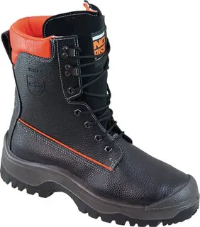 Forstsicherheitsstiefel NoRisk Gr.44 sch warz/orange Leder S3 SRC EN20345/EN17249