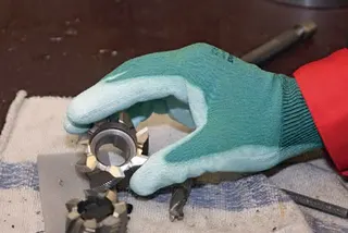 Schnittschutzhandschuhe DumoCut 655 Gr.1 0 grün-blau/weiß EN 388 PSA II 10 PA
