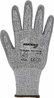 Schnittschutzhandschuhe Gr.11 grau/grau EN 388 PSA II HDPE m.PU 10 PA ASATEX
