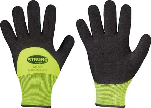Kälteschutzhandschuhe Mallory/Black Gr.1 1 schwarz/gelb EN 388,EN 511 PSA II