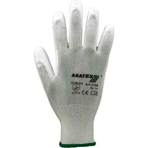 Handschuhe Gr.8 weiß EN 388 PSA II Nyl.m .PU ASATEX