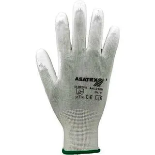 Handschuhe Gr.10 weiß EN 388 PSA II Nyl. m.PU ASATEX