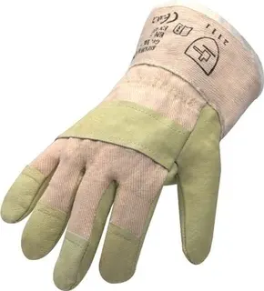 Handschuhe Top Gr.10,5 gelb Schweinsvoll leder EN 388 PSA II ASATEX