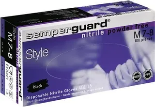 Einw.-Handsch.Semperguard Nitril Style G r.M schwarz Nitril 100 St./Box