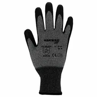 Schnittschutzhandschuhe Gr.10 graumelier t/schwarz EN 388 PSA II 10 PA ASATEX