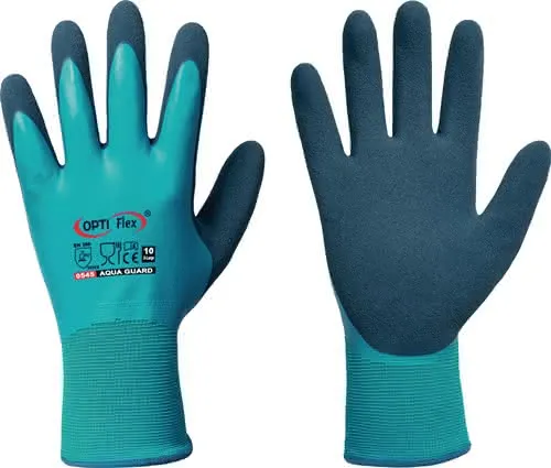 Handschuhe Aqua Guard Gr.9 blau EN 388 P SA II PA m.Latex/Latex OPTIFLEX