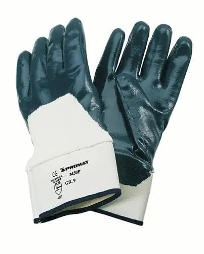 Handschuhe Neckar Gr.10 blau Nitrilteilb eschichtung EN 388 PSA II PROMAT