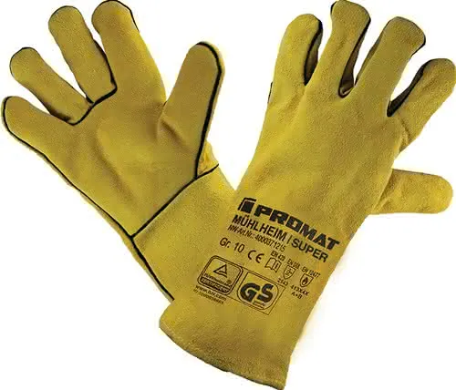 Schweißerhandschuhe Mühlheim I Super Gr. 10 gelb EN 388/407/12477 6PA
