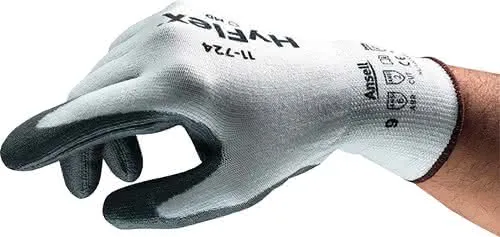 Schnittschutzhandschuhe HyFlex® 11-724 G r.9 weiß/grau EN 388 PSA II 12 PA