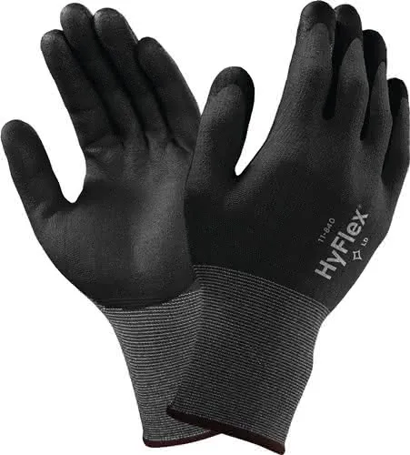 Handschuhe HyFlex 11-840 Gr.9 schwarz/gr au Nylon-Spandex EN 388 Kat.II