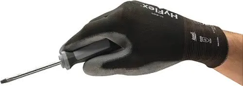 Handschuhe HyFlex 11-601 Gr.9 schwarz/gr au EN 388 PSA II Nyl.m.PU ANSELL