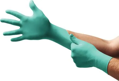 Einw.-Handsch.Microflex 93-260 Gr.9,5-10 grün/blau Neopren/Nitril 50 St./Box
