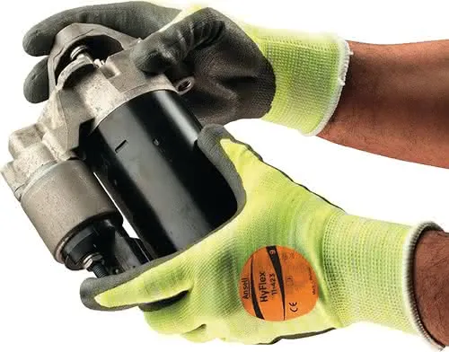 Handschuhe HyFlex® 11-423 Gr.10 grau/hel lgelb EN 388,EN 407 PSA III