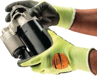 Handschuhe HyFlex® 11-423 Gr.10 grau/hel lgelb EN 388,EN 407 PSA III