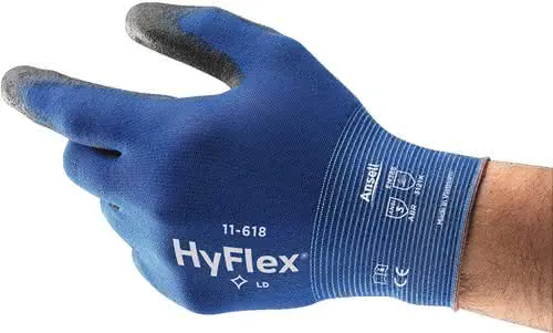 Handschuhe HyFlex® 11-618 Gr.10 blau/sch warz EN 388 PSA II Nyl.m.PU ANSELL