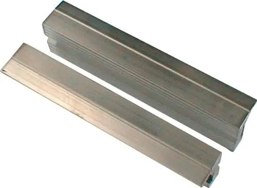 Schraubstockschutzbacke 47/5 N f.Backen-B.100mm Rillenprofil