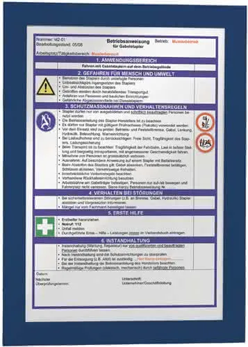 Magnetrahmen DIN A4 dunkelblau selbstklebende Rückenfolie 2 St./VE
