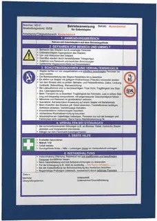 Magnetrahmen DIN A4 dunkelblau selbstklebende Rückenfolie 2 St./VE