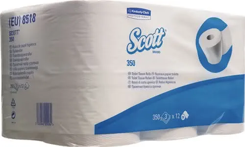 Toilettenpapier Scott 8518 3-lagig,Klein -RL 36 RL á 350 Bl=12.600 Blätter SCOTT