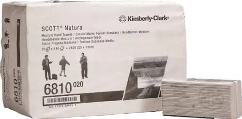 Handtuch Hostess™ NATURA™ 6810 2-lag.wei ß L330xB250ca.mm 20 Päckchenx140 Tü.