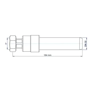 PO Übergang mit Überwurfmutter POLO-KAL DN 32 x 1" – Bild 3