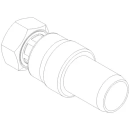 PO Übergang mit Überwurfmutter POLO-KAL DN 40 x 1 1/4" – Bild 2