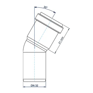 PO Bogen POLO-KAL NG DN 32/30Grad – Bild 3