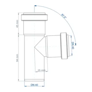 PO Abzweig POLO-KAL NG DN 40/40/87Grad – Bild 3