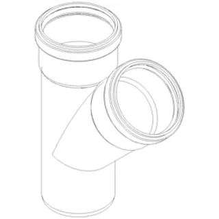 PO Abzweig POLO-KAL NG DN 90/90/45Grad – Bild 2