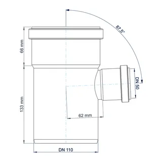PO Abzweig POLO-KAL NG DN 110/50/87Grad – Bild 3