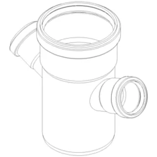 PO Doppelabzweig POLO-KAL NG DN 110/50/67Grad – Bild 2