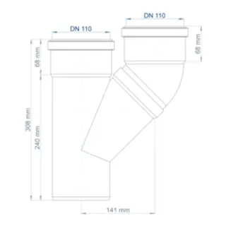 PO Parallelabzweig POLO-KAL NG DN 110/110 – Bild 3