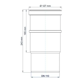 PO Langmuffe POLO-KAL NG DN 110 – Bild 3
