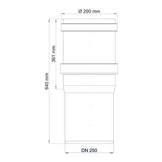 PO Langmuffe POLO-KAL NG DN 250 – Bild 3