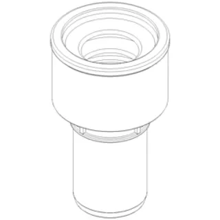 PO Siphon-Anschlussstück POLO-KAL DN 32/32 (1 1/4") – Bild 2