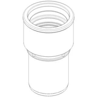 PO Siphon-Anschlussstück POLO-KAL DN 40/40 (1 1/2") – Bild 2