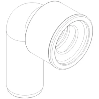 PO Siphon-Anschlussknie POLO-KAL DN 32/32 (1 1/4") – Bild 2