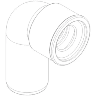 PO Siphon-Anschlussknie POLO-KAL DN 40/32 (1 1/4") – Bild 2