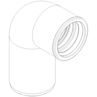 PO Siphon-Anschlussknie POLO-KAL DN 50/40 (1 1/2") – Bild 2
