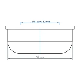 PO Steckdichtung POLO-KAL 1 1/4", Alt Da 54mm – Bild 3