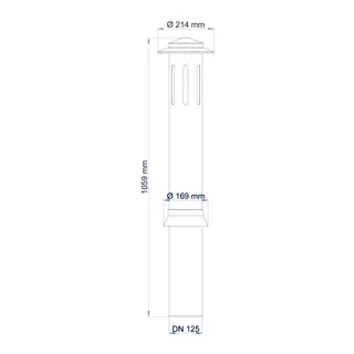 PO Dunstaufsatz POLO-KAL DN 125 – Bild 3