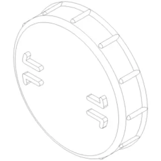 PO Ersatzdeckel für Reinigungsrohr POLO-KAL ab DN 125 – Bild 2