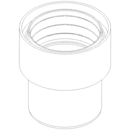 PO Übergang von Muffe auf Spitzende anderer Werkst.POLO-KAL DN 110/110-116mm – Bild 2