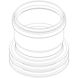 PO Übergang von Spitzende auf Muffe anderer Werkst.POLO-KAL DN 110/120-131mm – Bild 2