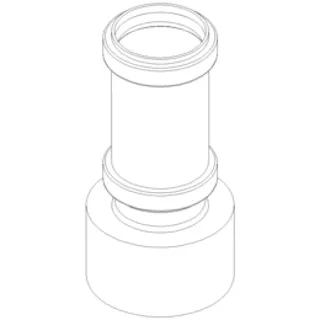 PO Übergang von Spitzende auf Spitzende anderer Werkst.POLO-KAL DN 50/58-67mm – Bild 2