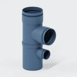 PO Vertikaler Doppelabzweig POLO-KAL XS DN 110/90/50/87Grad