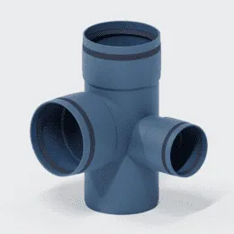 PO Eckdoppelabzweig POLO-KAL XS DN 110/110/75/87Grad