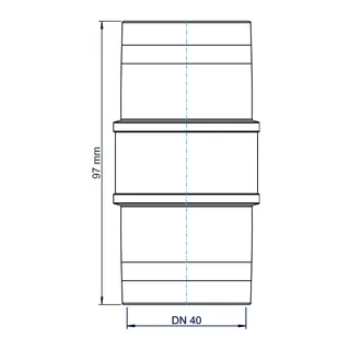 PO Überschiebmuffe POLO-KAL XS DN 40 – Bild 3