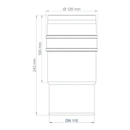PO Langmuffe POLO-KAL XS DN 110 – Bild 3